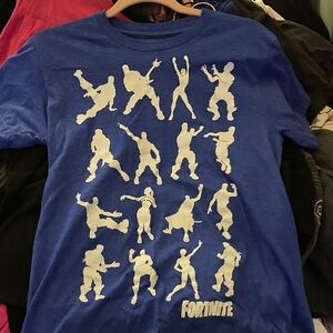 Fortnite Blue Kids Short Sleeve Tee